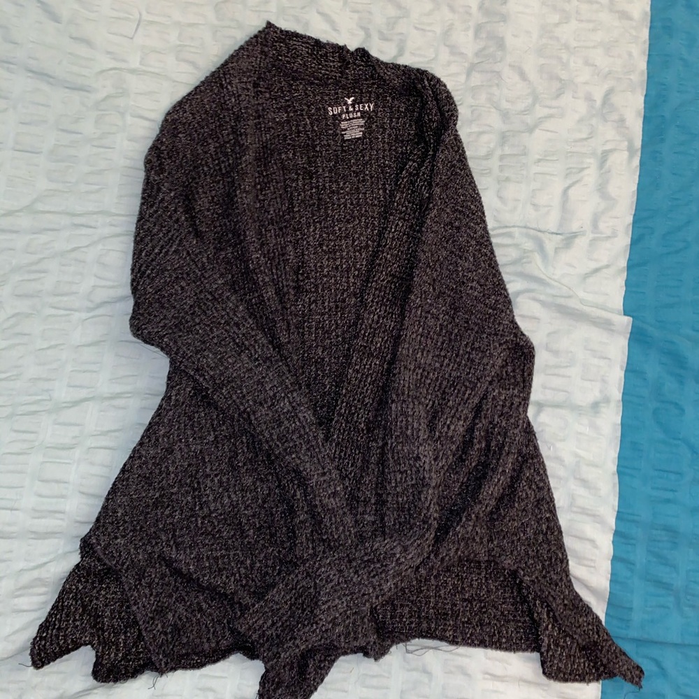 Plush American Eagle Cardigan (bundle w tank!)